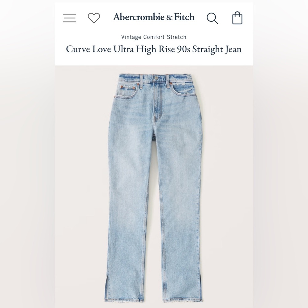 Abercrombie Curve Love 90s Straight Jeans